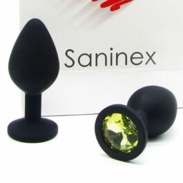 SANINEX PLUG BLACK INTENSE ORGASMIC ANAL SEX UNISEX
