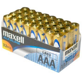 MAXELL BATTERIE AAA LR03 PACK * 32 UDS