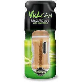 VULCAN REALISTIC ASS VIBRATION MOCHA