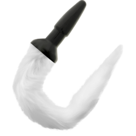 DARKNESS TAIL BUTT SILICONE PLUG – WEISS