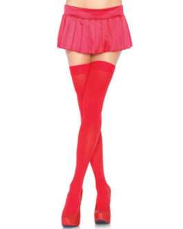 BEIN AVENUE NYLON THIGH HIGHS RED