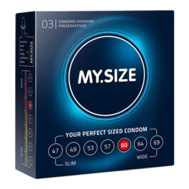 MY SIZE NATURAL CONDOM LATEX 60MM 3UDS