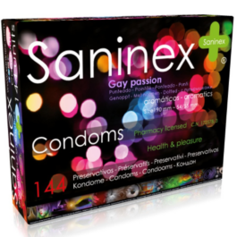 SANINEX CONDOMS GAY PASSION DOTTED 144 EINHEITEN