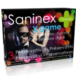 SANINEX X GAME SPOTTED FLAVOURED CONDOMS 3 EINHEITEN