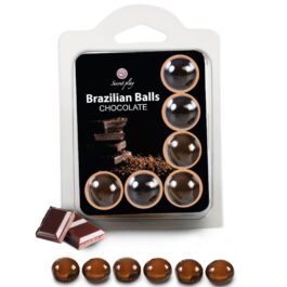 SECRETPLAY SET 6 BRASILIANS BALLS CHOCOLATE