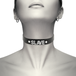 COQUETTE HAND CRAFTED CHOKER VEGAN LEATHER  – SLAVE