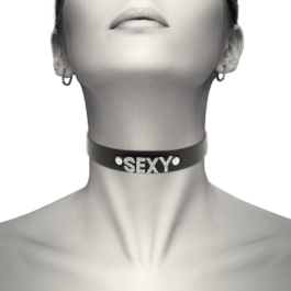 COQUETTE HAND CRAFTED CHOKER VEGAN LEATHER  – SEXY