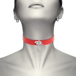 COQUETTE HAND CRAFTED CHOKER FETISH – RED