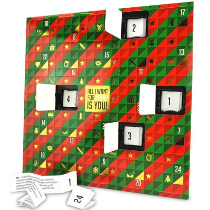 um Ihren Partner zu verwöhnen!Dieser erotische Adventskalender ist vollgepackt mit prickelnden Herausforderungen für dich und deinen Partner zur Vorbereitung auf ein intimes (sexy) Weihnachtsfest. Du öffnest jeden Tag eine andere Tür. Was wird mit dir passieren? Wird es eine erotische Massage