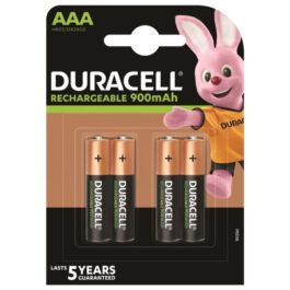 DURACELL WIEDERAUFLADBARE BATTERIE HR03 AAA 900mAh 4 EINHEIT