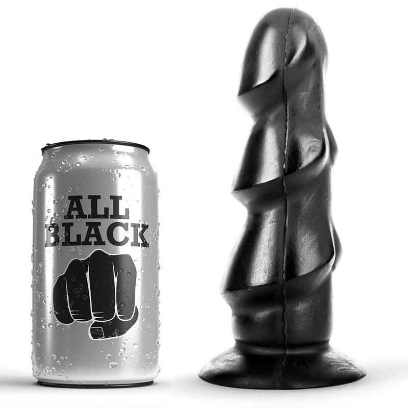 Dieser All Black Dildo ist eine wahre Party für den Wichsliebhaber. In Form von 3 gestapelten Rucken über den gesamten Schaft ist dieses Spielzeug einzigartig in seiner Art! Gleitmittel auf Basis von sowohl Wasser als auch Silikon können hier verwendet werden. Wichtig ist