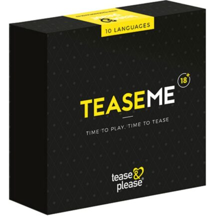 TEASEME ist eines der vielen schelmischen Spiele in der 'XXX-ME'-Serie von Tease & Please.  Es richtet sich an zwei romantische Partner und bietet viel Spaß und unendliche Fantasiemöglichkeiten. In diesem Spiel kannst du sexuelle Optionen entdecken