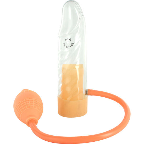 Aufblasbarer Penis perfekt für den analen oder vaginalen Gebrauch. Allein oder zu zweit.	Außendurchmesser: 4