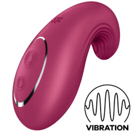 SATISFYER DIPPING DELIGHT AUFLEGVIBRATOR – ROT