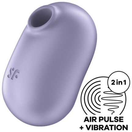 facettenreiche Doppel-Luftpuls-Vibrator Pro To Go 2 ist da und bereit zu gefallen! Produktinformationen "Satisfyer Pro To Go 2" Klitorisstimulation mit Luftpulswellen und Vibrationen Hergestellt aus superweichem