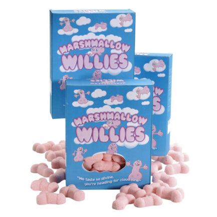 mit Zucker überzogene Marshmallow Willies.	140 gr	Inhalt: Marshmallows	In China hergestellt