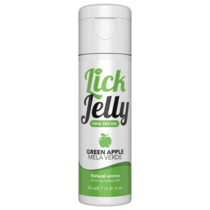 Lick Jelly manzana verde es una emulsión de gel con un aroma delicioso y sensual