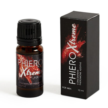 Phiero Xtreme ist ein konzentriertes Pheromon ohne Geruch und fünfmal stärker als Phiero Premium. Es kann mit jedem anderen Parfüm kombiniert werden und enthält keinen Duft.Mit Phiero Xtreme erhalten Sie:	Mehr Vertrauen	Leichter erobern	Erwecke den Wunsch des anderen GeschlechtsZusätzlich:	Verbessern Sie sexuelle Begegnungen	Erhöht das Selbstwertgefühl	Totale Entspannung vor einer Eroberungssituation	Indikation: Mit dem gewünschten Parfüm mischen	Anwendung: Normale Anwendung als Parfüm regulieren	Pheromone: Bestehend aus 3 patentierten Pheromonen (Androstenon