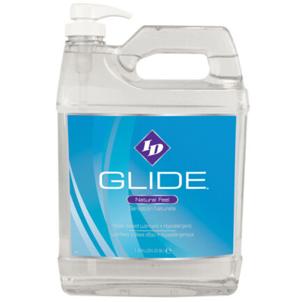 neu verpackte Produkt ersetzt die 'GALLONR' durch einen eleganten neuen Look und einen Klappdeckel für eine einfachere Anwendung.ID Glide besteht aus den hochwertigsten Inhaltsstoffen und ist ein Gleitmittel auf Wasserbasis