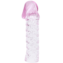 Penis Netzhülle Material: TPR Farbe: Klar und Pink Maßnahmen: 11