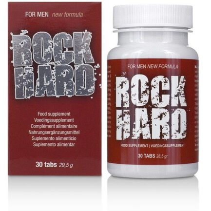 Rock Hard stärkt die körperliche Gesundheit von Männern und steigert die sexuelle Kraft dank Inhaltsstoffen wie Tribulus Terrestris. Diese ausgewogenen Tabletten unterstützen die Geschlechtsorgane und die Hormontätigkeit. Rock Hard gibt Ihrer sexuellen Potenz einen Schub