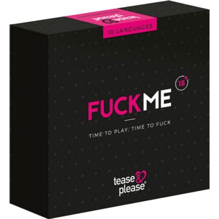 FUCKME ist eines der vielen schelmischen Spiele in der 'XXX-ME'-Serie von Tease & Please.  Es richtet sich an zwei romantische Partner und bietet viel Spaß und unendliche Fantasiemöglichkeiten. Mit diesem Spiel können Sie Positionen entdecken