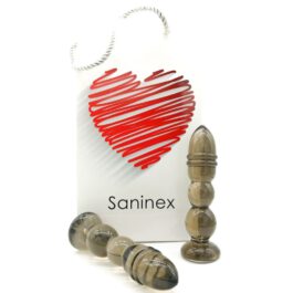 SANINEX DELIGHT PLUG-DILDO TRANSPARENT DUNKEL