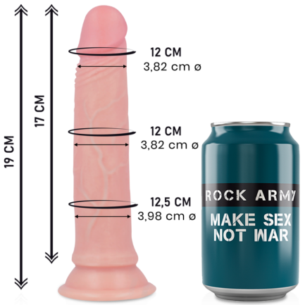 Liquid Silicone Avenger ist ein angenehmer und realistischer Silikondildo aus der Rock Army-Kollektion