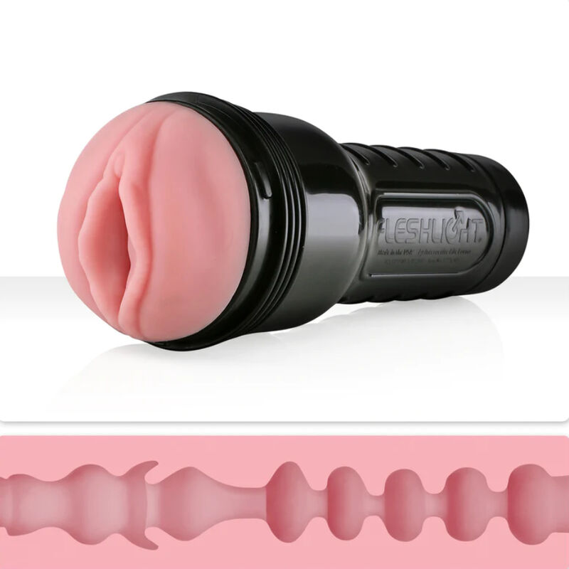 Der Classic Pink Lady Mini-Lotus von Fleshlight verfügt über eine wunderschöne Vagina kombiniert mit einer zeitlosen Innenstruktur. Wie alle Fleshlight-Klassiker ist dieser Mini-Lotus-Masturbator für Männer aus unserem proprietären SuperSkin-Material gefertigt