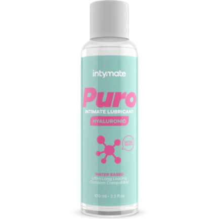 Intymate Puro Hyaluronic ist ein Gleitmittel auf Wasserbasis mit ultraflüssiger und ultraweicher Hyaluronsäure