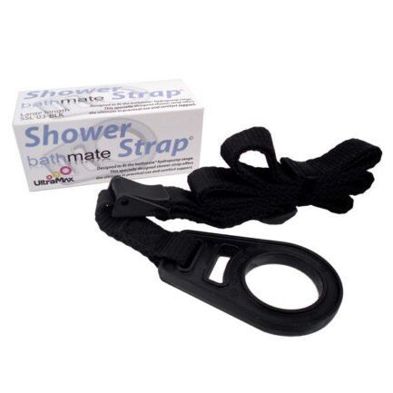 Der BATHMATE SHOWER STRAP-Stützgurt ist für die Verwendung mit der Bathmate-Pumpenreihe konzipiert.Dieses Geschirr wurde speziell für den Einsatz im Badezimmer entwickelt und bietet maximalen Komfort und einen sehr praktischen Nutzen.Sie können es beim Baden um den Hals oder auf der Schulter tragen.
