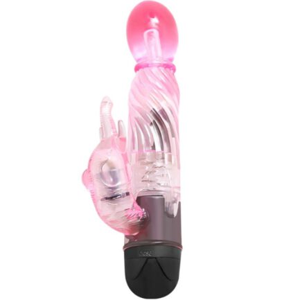 Der Rabbit-Vibrator für intensive Stimulation mit rotierender Vibration für G-Punkt und Klitoris. Dank seiner starken Vibrationen erreicht er die empfindlichsten Punkte. Es ist handlich und dünn und hat die perfekte Form