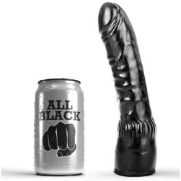 ALL BLACK – DILDO SCHWARZ REALISTISCH 20 CM