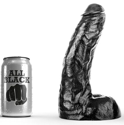 Dieser All Black-Dildo ist ein absolutes Vergnügen für Ihren Anus und Ihre Vagina