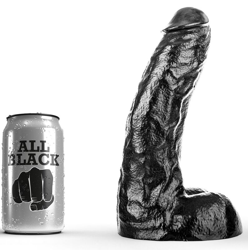 Dieser All Black-Dildo ist ein absolutes Vergnügen für Ihren Anus und Ihre Vagina