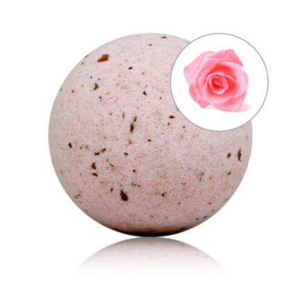 BADEBOMBE MIT ROSENDUFT UND ROSENBLÜTEN Die TALOKA ROSES BATH BOMB ist eine Kugel voller Aroma