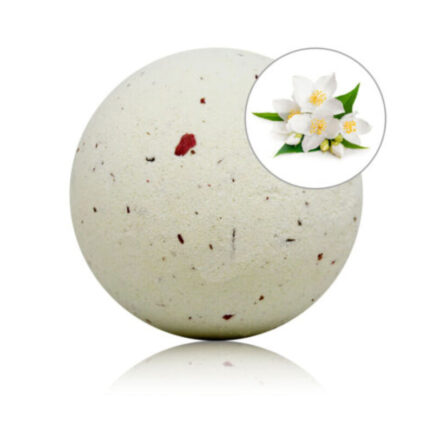 BADEBOMBE MIT JASMIN-DUFT UND ROSENBLÜTEN Die TALOKA JASMINE BATH BOMB ist eine Kugel voller Aroma