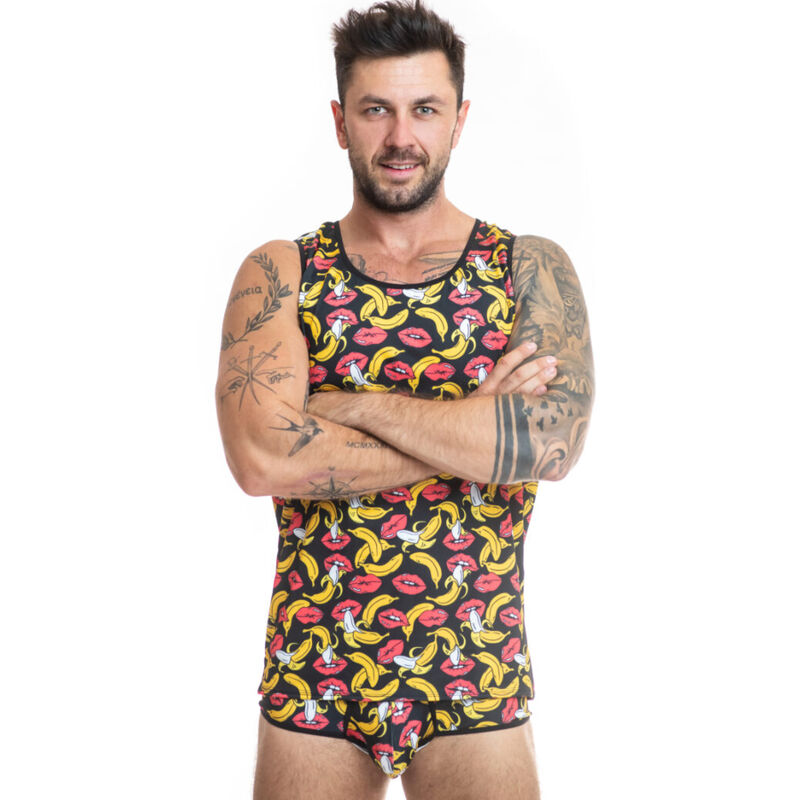 BANANE Weiches Lycra mit Bananendruck Merkmale Ärmellos Klassischer Stil Perfekte Anpassung an den Körper Komposition 80 % Polyamid 20 % Elastan Anais Apparel die sexy Dessous der Welt seit 2003.  GRÖSSENTABELLE Größe S M L XL 2XL 3XL Taille in cm 75-80 81-88 89-97 98-106 107-116 117-125 ANAIS