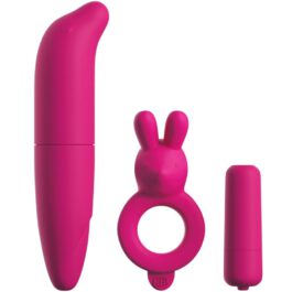 CLASSIX – KIT FÜR PAARE MIT RING, BULLET UND ROSA STIMULATOR