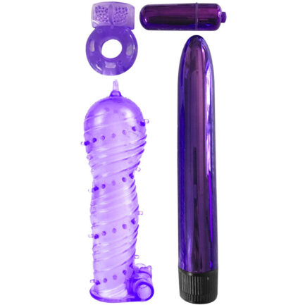 Genießen Sie aufregende Abwechslung und endlose Vielseitigkeit mit dem ultimativen Paar-Set! Die vier klassischen Favoriten können zusammen oder einzeln verwendet werden.Der schlanke 7-Zoll-Vibrator mit mehreren Geschwindigkeiten kann mit der ultra-dehnbaren