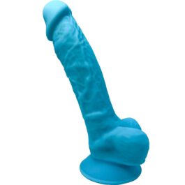 SILEXD – MODEL 1 REALISTISCHER PENIS PREMIUM SILEXPAN SILIKON BLAU 17.5 CM