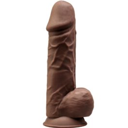 SILEXD – MODEL 1 REALISTISCHER PENIS PREMIUM SILEXPAN SILIKON BRAUN 21.5 CM