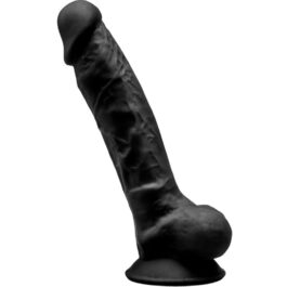 SILEXD – MODELL 1 REALISTISCHER PENIS PREMIUM SILEXPAN SILIKON SCHWARZ 17.5 CM