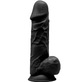 SILEXD – MODEL 1 REALISTISCHER PENIS PREMIUM SILEXPAN SILIKON SCHWARZ 21.5 CM