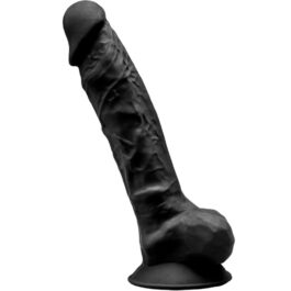 SILEXD – MODELL 1 REALISTISCHER PENIS PREMIUM SILEXPAN SILIKON SCHWARZ 23 CM