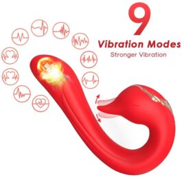 ARMONY – DELFIN VIBRATOR MULTIPOSITION & WÄRMEEFFEKT ROT