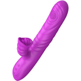 ARMONY – ANGELIA MULTIFUNKTIONSVIBRATOR MIT STIMULIERENDEM ZUNGENVIOLETTEN WRMEEFFEKT