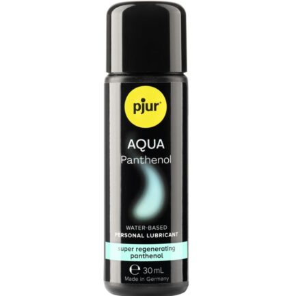 ist pjur AQUA Panthenol! Sorgt für langanhaltende Gleitfähigkeit und hinterlässt ein angenehmes Hautgefühl. Panthenol pflegt und regeneriert. Es spendet beanspruchter Haut mehr Feuchtigkeit und pflegt sie dauerhaft.Pjur ® ist weltweit führend in der Herstellung von Anal- und Vaginalschmiermitteln sowie Verzögerungsmitteln und Verstärkern. Sie sind langlebig