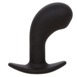 CALEXOTICS – ROCK BOTTOM CURVED ANAL PLUG 10 VIBRATIONEN SILIKON SCHWARZ