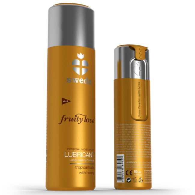 Mit Fruity Love Lubricant setzt Swede weiterhin neue Trends in der Erotikkosmetik. Das bahnbrechende und leicht erotische Design setzt bei modebewussten Kunden auf der ganzen Welt neue Maßstäbe. Einzigartige Designs erfordern modernste Formeln.Das Ziel von Swede war es